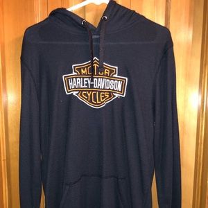 Harley Davidson hooded long sleeve, Men’s, Large